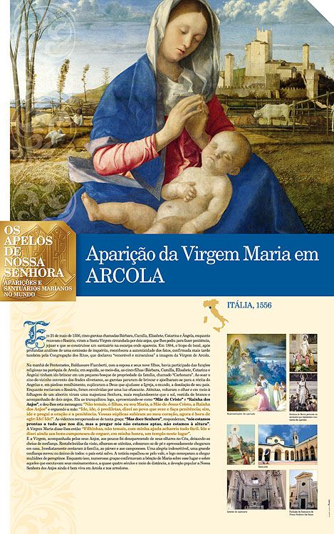 Painel oficial sobre Nossa Senhora de Arcola