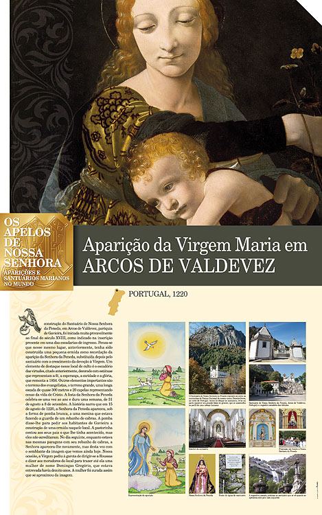 Painel oficial sobre Nossa Senhora de Arcos de Valdevez