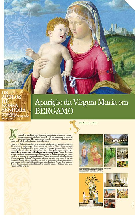 Painel oficial sobre Nossa Senhora de Bérgamo