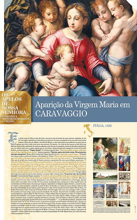 Painel oficial sobre Nossa Senhora de Caravaggio