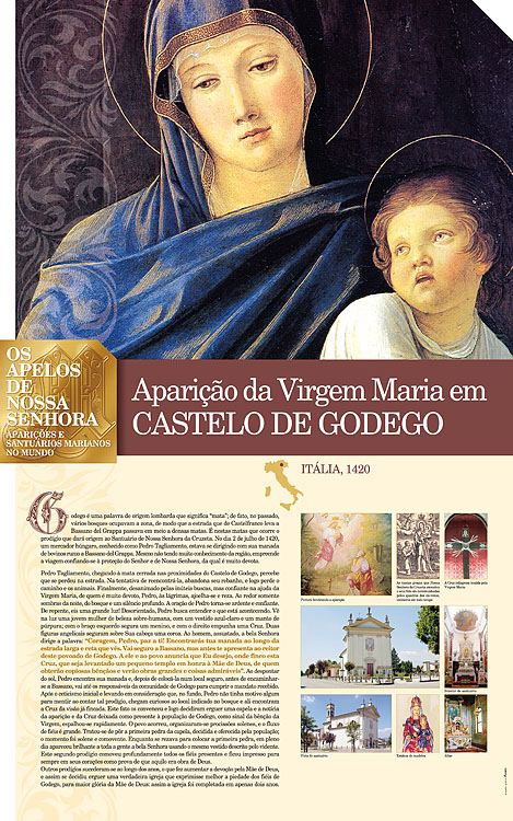 Painel oficial sobre Nossa Senhora de Castel Godego