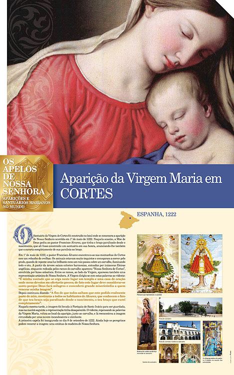 Painel oficial sobre Nossa Senhora de Cortes