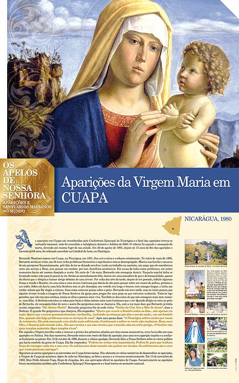 Painel oficial sobre Nossa Senhora de Cuapa