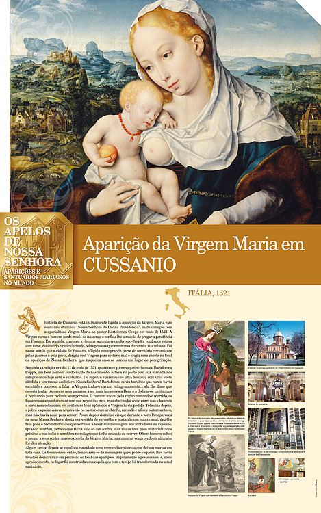 Painel oficial sobre Nossa Senhora de Cussanio