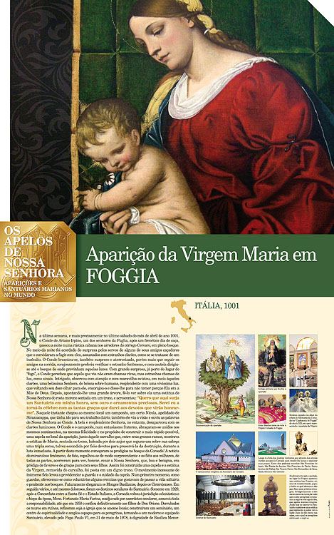Painel oficial sobre Nossa Senhora de Foggia