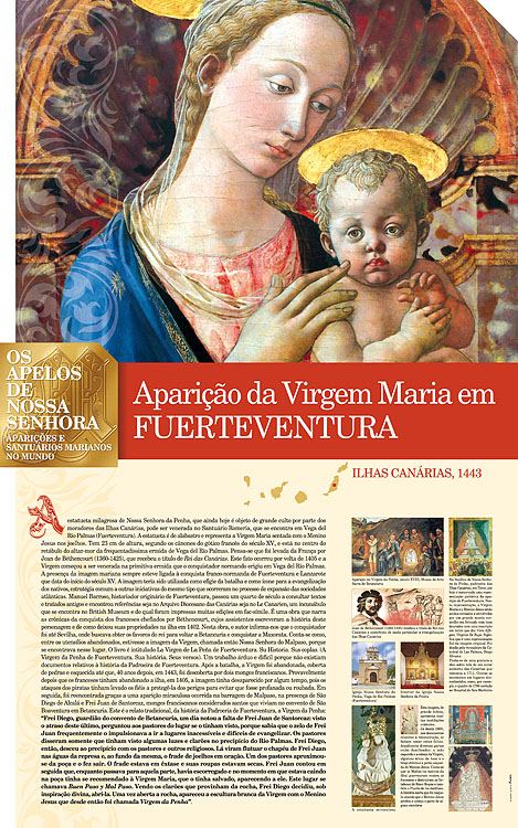 Painel oficial sobre Nossa Senhora de Fuerteventura