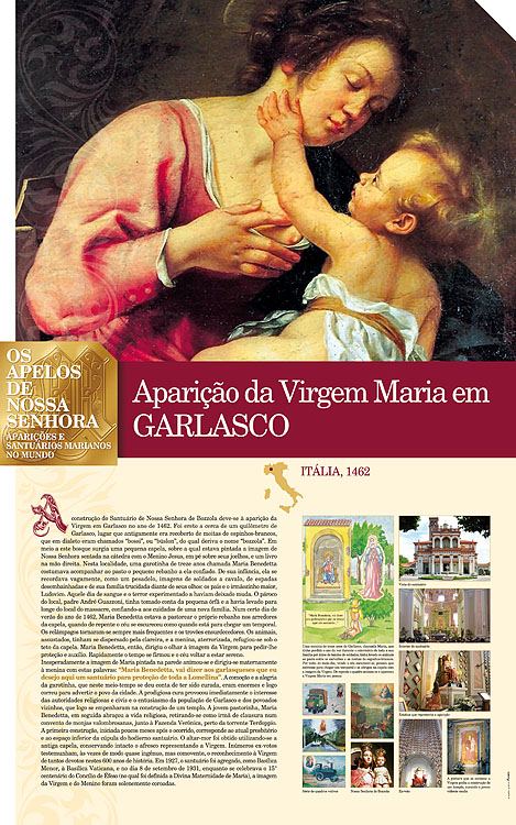 Painel oficial sobre Nossa Senhora de Garlasco