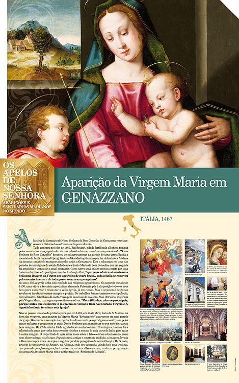 Painel oficial sobre Nossa Senhora de Genazzano