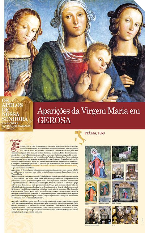 Painel oficial sobre Nossa Senhora de Gerosa
