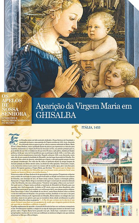 Painel oficial sobre Nossa Senhora de Ghisalba