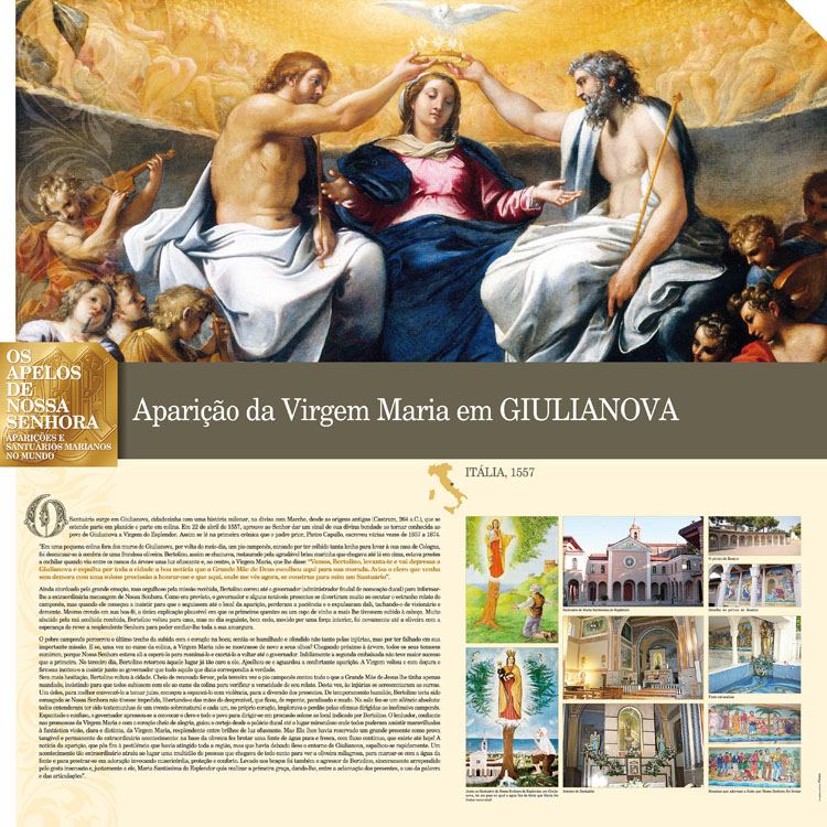 Painel oficial sobre Nossa Senhora de Giulianova