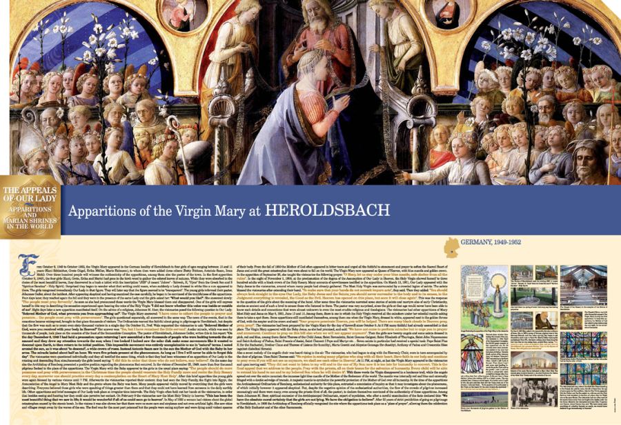 Painel oficial sobre Nossa Senhora de Heroldsbach
