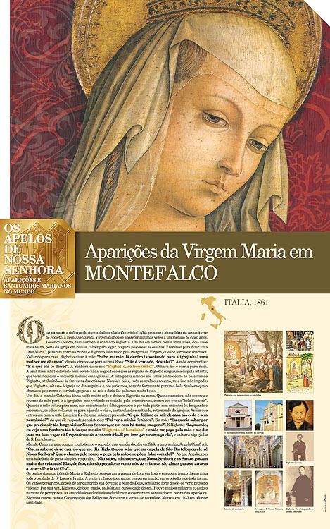 Painel oficial sobre Nossa Senhora de Montefalco