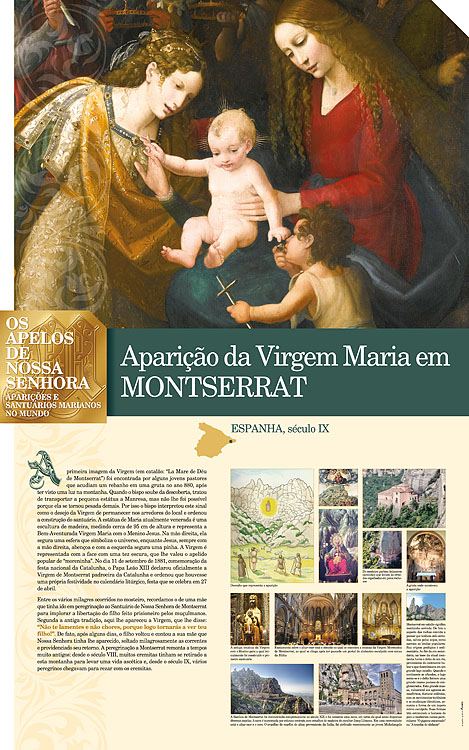 Painel oficial sobre Nossa Senhora de Montserrat
