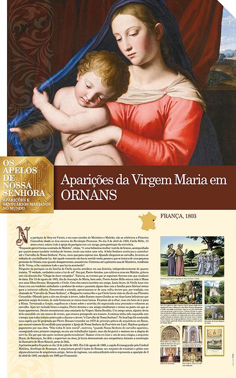 Painel oficial sobre Nossa Senhora de Ornans