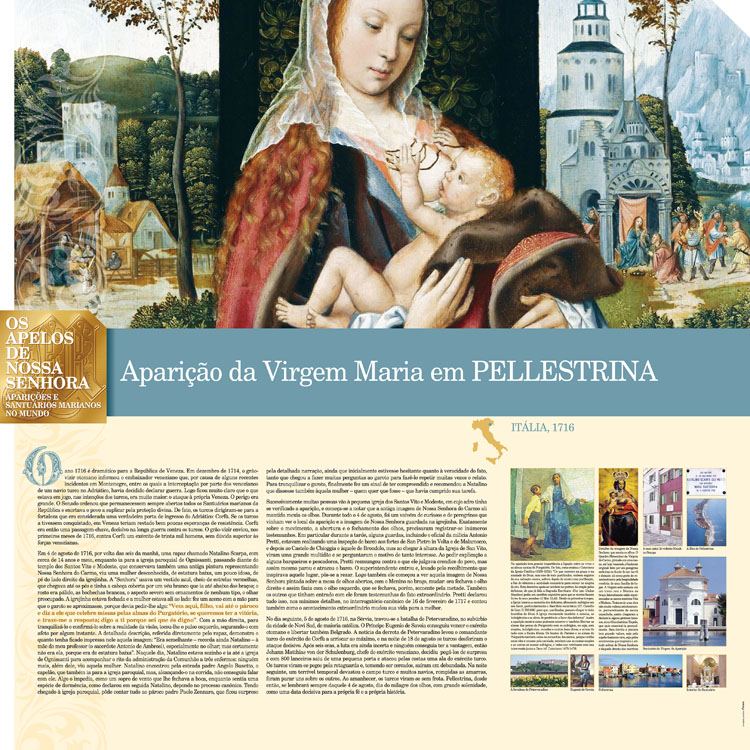 Painel oficial sobre Nossa Senhora de Pellestrina