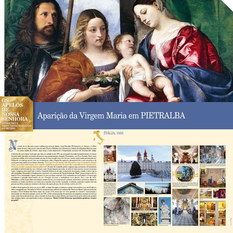 Painel oficial sobre Nossa Senhora de Pietralba