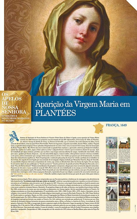 Painel oficial sobre Nossa Senhora de Plantees
