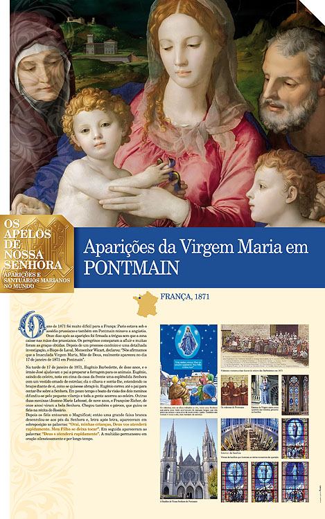 Painel oficial sobre Nossa Senhora de Pontmain