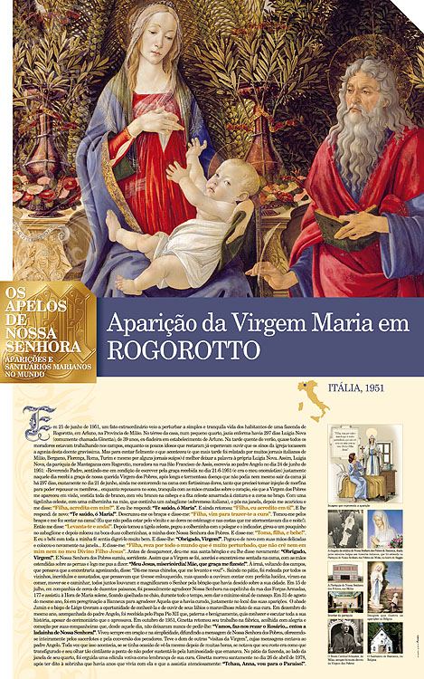 Painel oficial sobre Nossa Senhora de Rogorotto