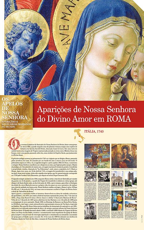 Painel oficial sobre Nossa Senhora — Roma — Divino Amore