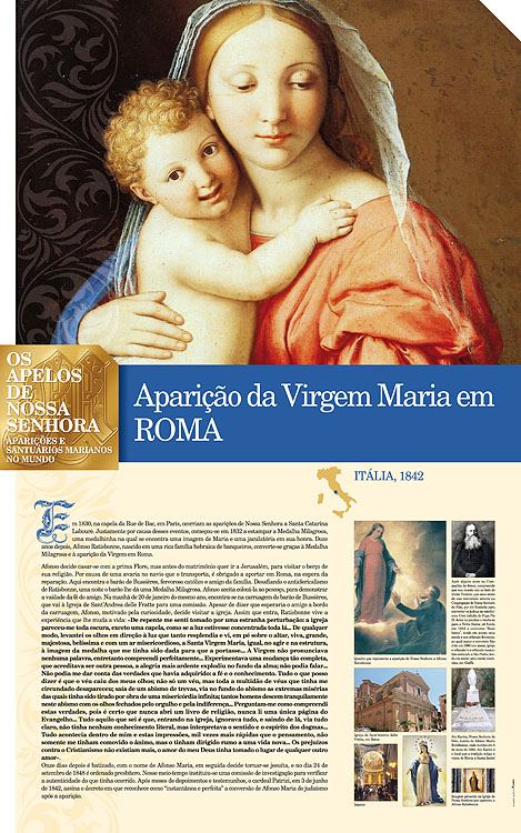 Painel oficial sobre Nossa Senhora — Roma