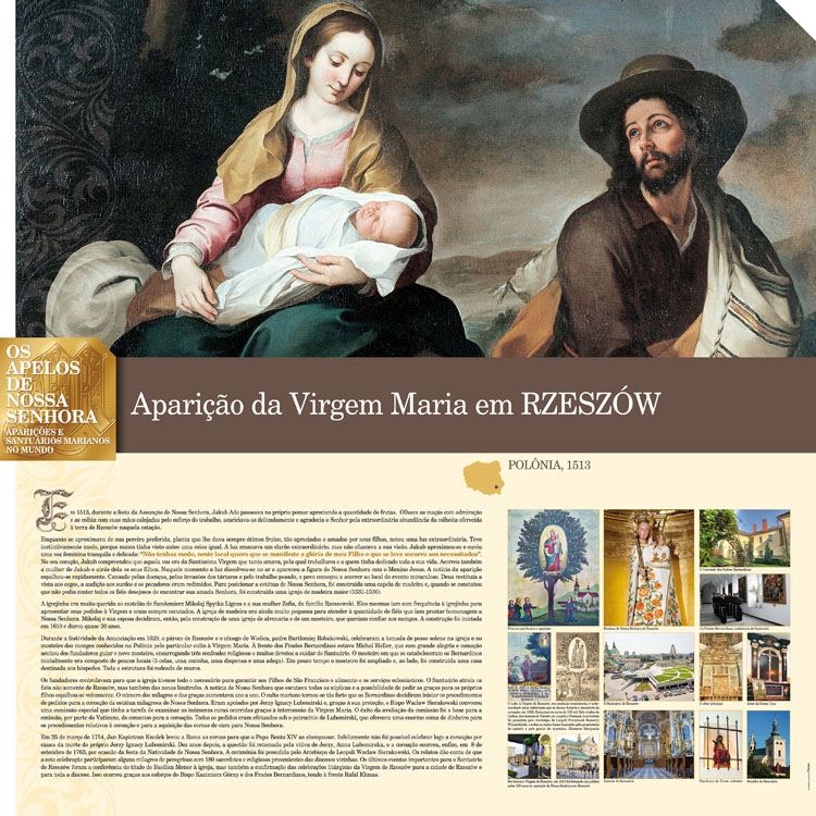 Painel oficial sobre Nossa Senhora de Rzeszow