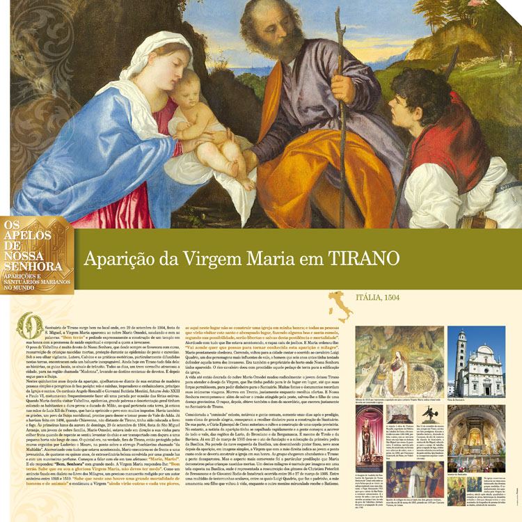 Painel oficial sobre Nossa Senhora de Tirano