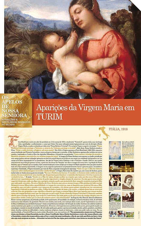 Painel oficial sobre Nossa Senhora de Torino