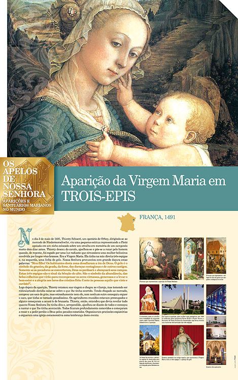 Painel oficial sobre Nossa Senhora de Trois-epis