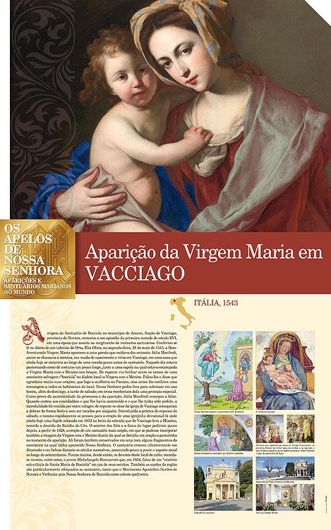 Painel oficial sobre Nossa Senhora de Vacciago
